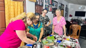 Jaffna Cooking Class - learning to prepare traditional Tamil cuisine srilanka_pittu_crab curry prowns sambal vadai mothakam